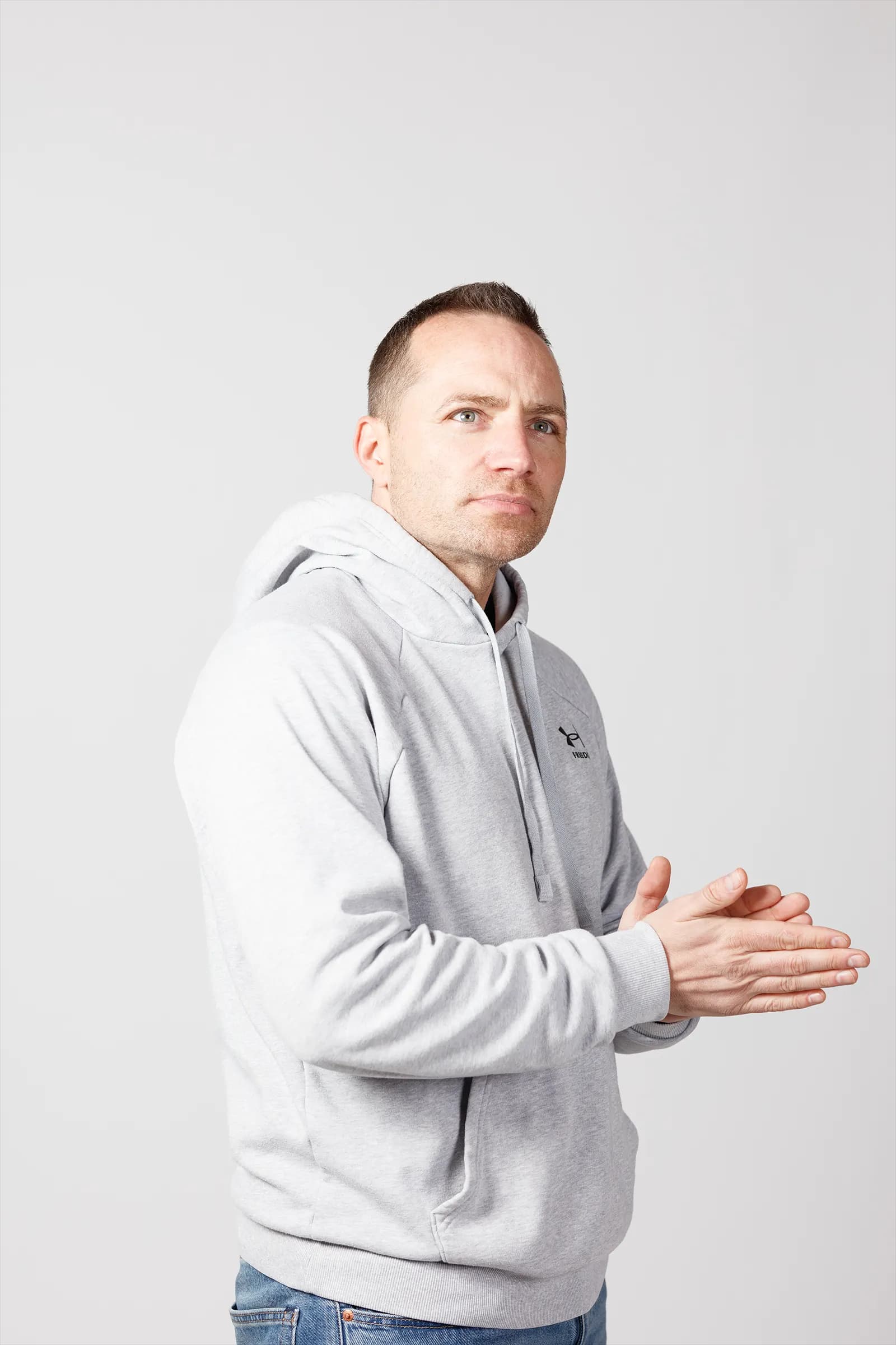 Studioportret van Marc van de Haar